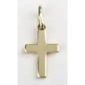 Croix classique 12 mm - plaqué or - 2