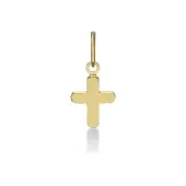 Petite croix arrondie 10 mm en or 18 carats - 2