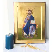 Icône creuse du Christ Intronisé - 1