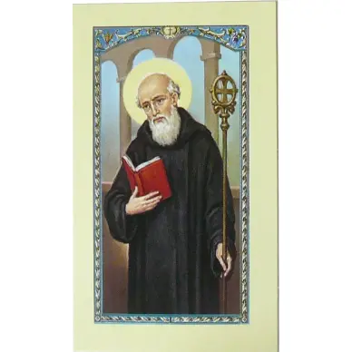 Image avec prière - Saint Benoît