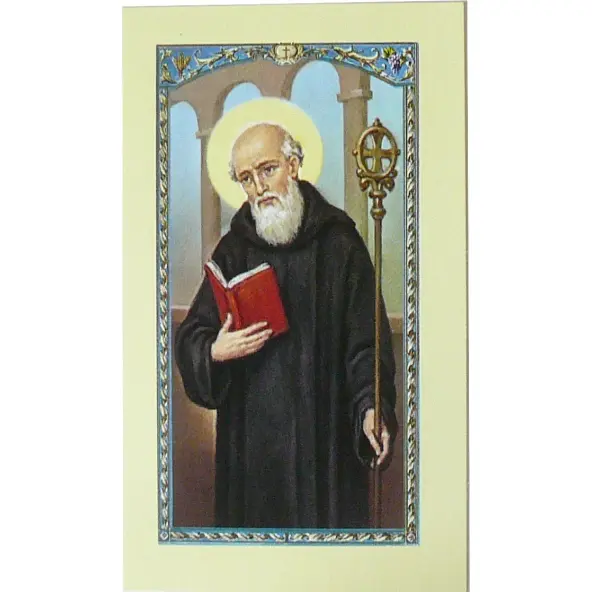 Image avec prière - Saint Benoît