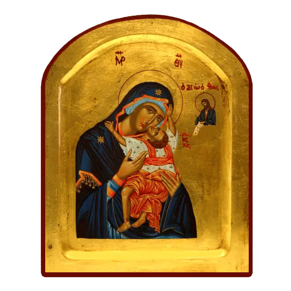 Icône Creuse Arrondie Vierge de Passion