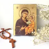 Icône Plate Vierge toute Puissante - 1