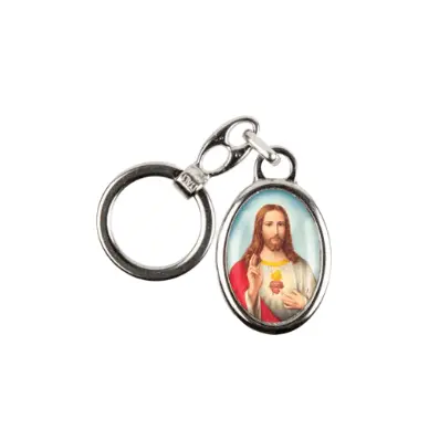Porte-clés Sacré-Coeur de Jésus couleur