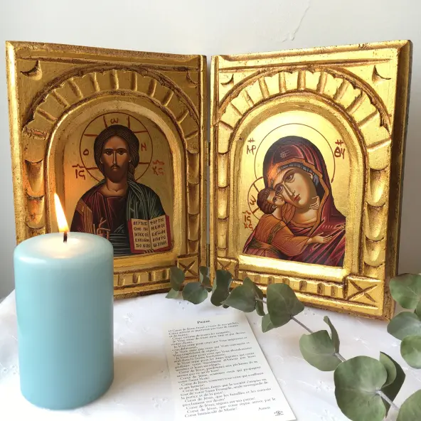 Icône Bible Vierge de Korsun