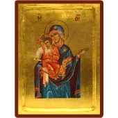 Icône Creuse Vierge Toute Puissante bleue - 2