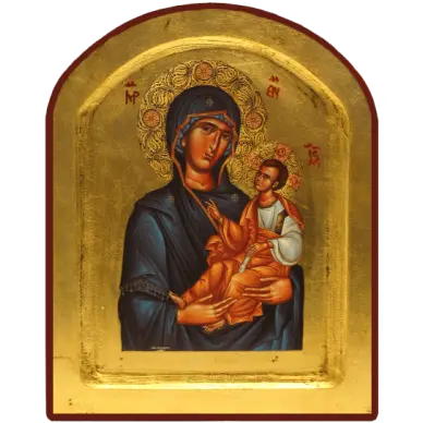 Icône Creuse Arrondie Vierge Toute Puissante