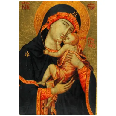 Icône Plate Vierge de Cambrai