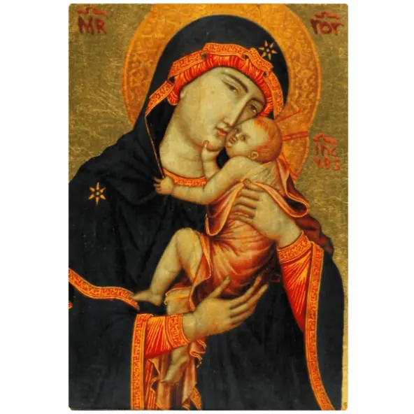 Icône Plate Vierge de Cambrai