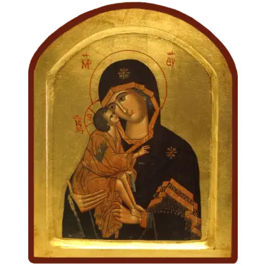 Icône Creuse Arrondie Vierge de Vladimir