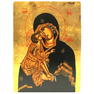 Icône Plate Vierge Vladimir