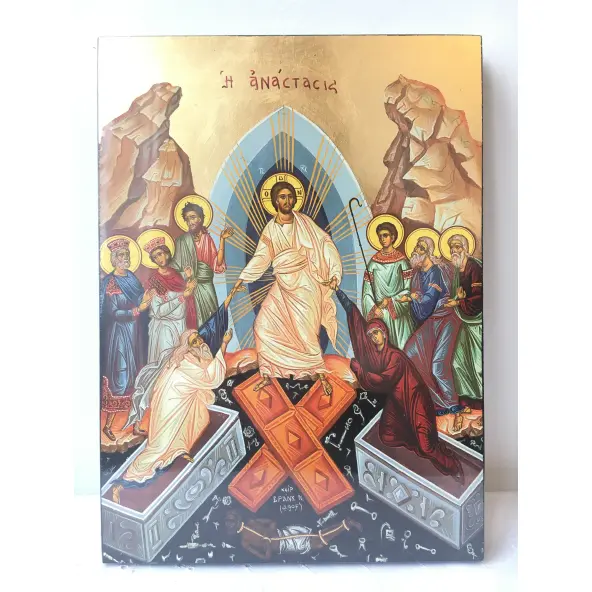 Icône Plate de la Résurrection