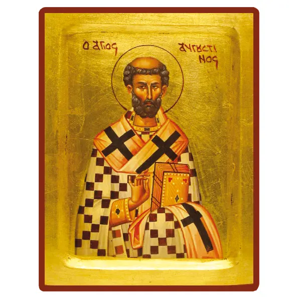 Icône creuse de Saint Augustin