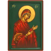 Icône Vierge en Prière peinte à la main - 2