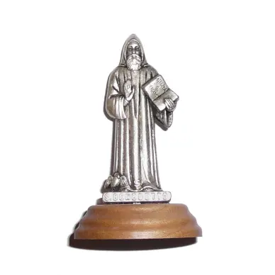 Statue Saint Benoit - Métal