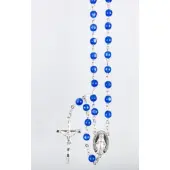 Chapelet Vierge Miraculeuse - Résine Bleue - 2
