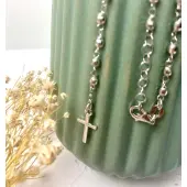 Chapelet en argent - Médaille miraculeuse - 3