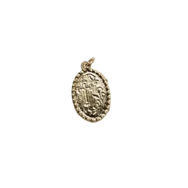 Médaille du Jubilé 2025 - 22 mm - Bord orné doré et résine