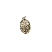 Médaille du Jubilé 2025 - 22 mm - Bord orné doré et résine - 2