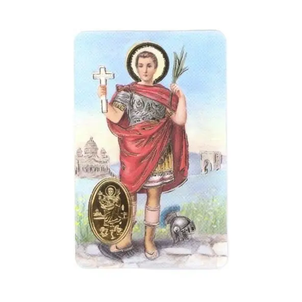 Carte de prière avec poinçon - Saint Expédit