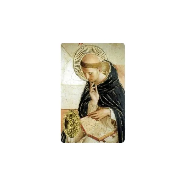 Carte de prière avec poinçon - Saint Dominique