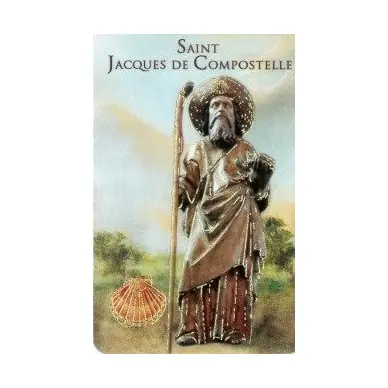 Carte de prière avec poinçon - Saint Jacques