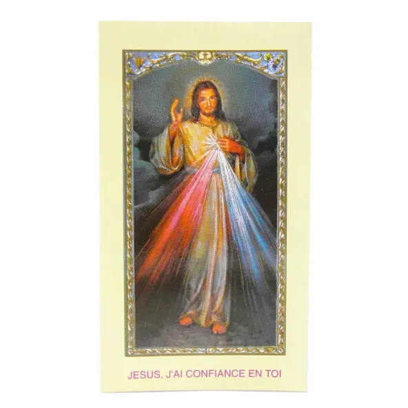 Image avec prière - Christ Miséricordieux