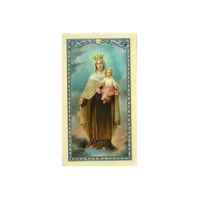 Image avec prière - Notre-Dame du Mont Carmel