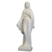 Statue de la Vierge aux Roses en albâtre - 25 cm - 2