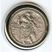 Plaque auto 3 cm - Saint Christophe - 2