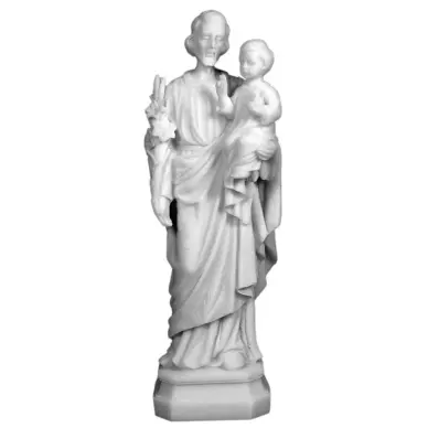 Statue de Saint Joseph en albâtre - 20 cm