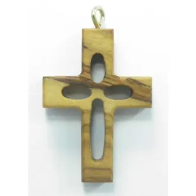 Croix ajourée - Bois d'olivier