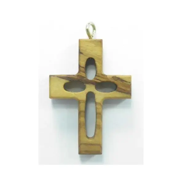 Croix ajourée - Bois d'olivier