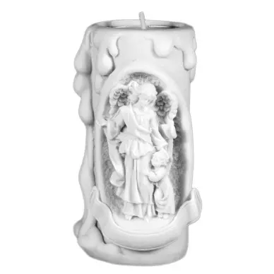 Bougie en albâtre - Saint Ange Gardien