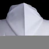 Aube blanche avec capuchon - 4