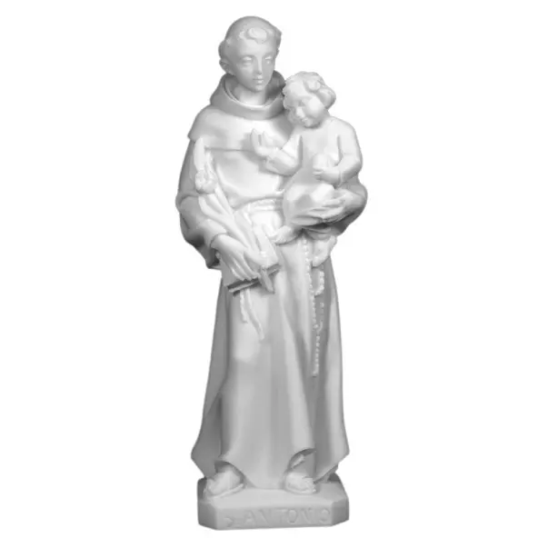 Statue de Saint Antoine en albâtre - 20 cm