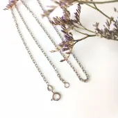 Chaîne maille forçat - 50 cm - Argent - 1