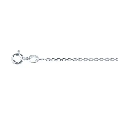 Chaîne maille forçat - 50 cm - Argent