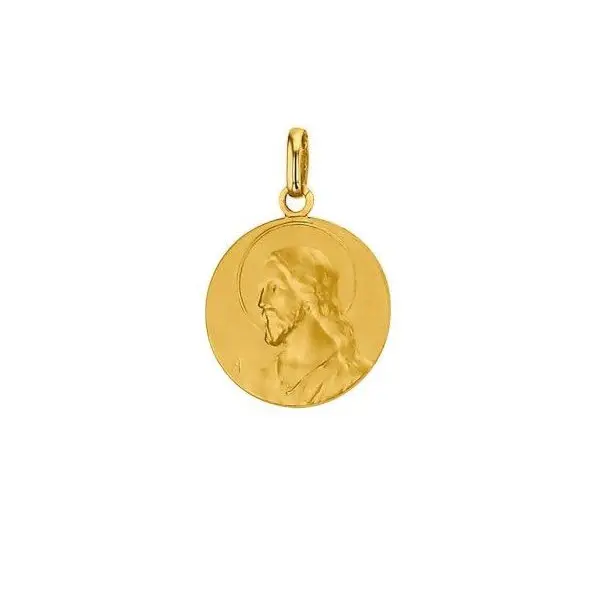 Médaille du Christ 16 mm en or 9 carats