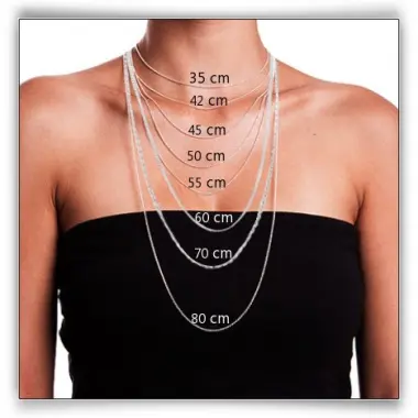 Chaîne maille gourmette en or 18 carats - 50 cm