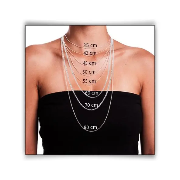 Chaîne maille forçat en or 18 carats - 40 cm