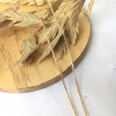 Chaîne maille forçat en or 18 carats - 45 cm