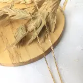 Chaîne maille forçat en or 18 carats - 45 cm - 1