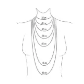 Chaîne maille forçat en or 18 carats - 45 cm - 3