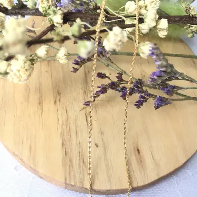 Chaîne maille forçat en or 18 carats - 55 cm