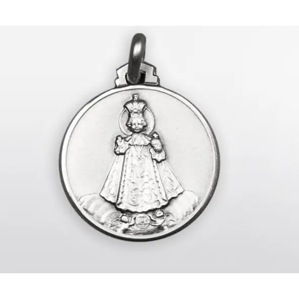 Médaille Enfant Jésus de Prague 16 mm - argent