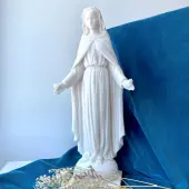 Statue Vierge de Tendresse en albâtre - 43 cm - 1