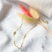 Collier chapelet de la Médaille Miraculeuse en or 18 carats - 1