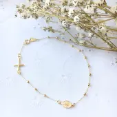 Bracelet chapelet en or - 1