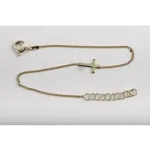 Bracelet Croix - plaqué or - 2